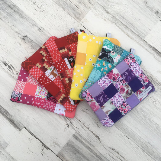 Quilted Zipper Pouches