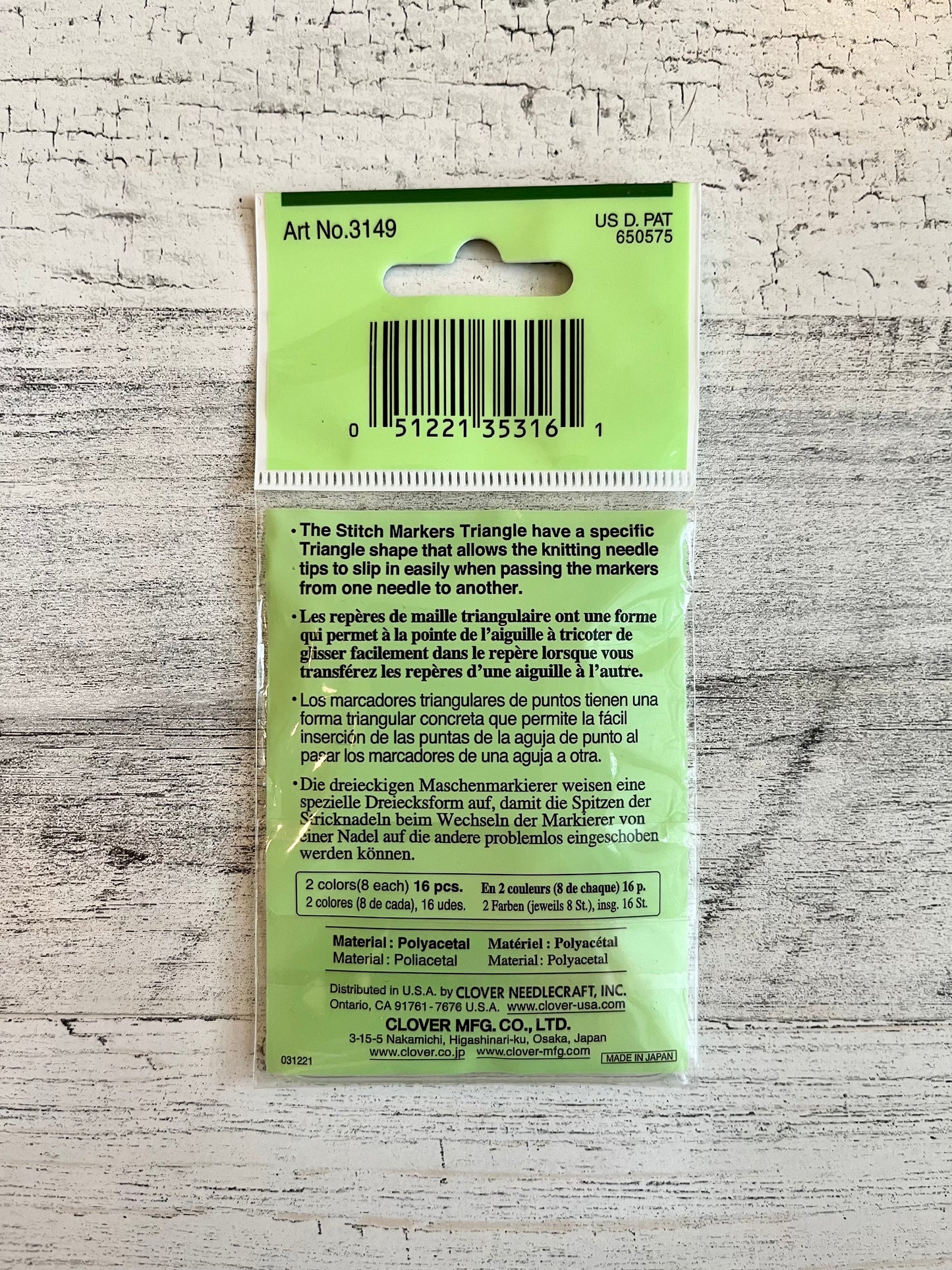 Clover Knitting Stitch Markers - 3.75mm - 5.0mm