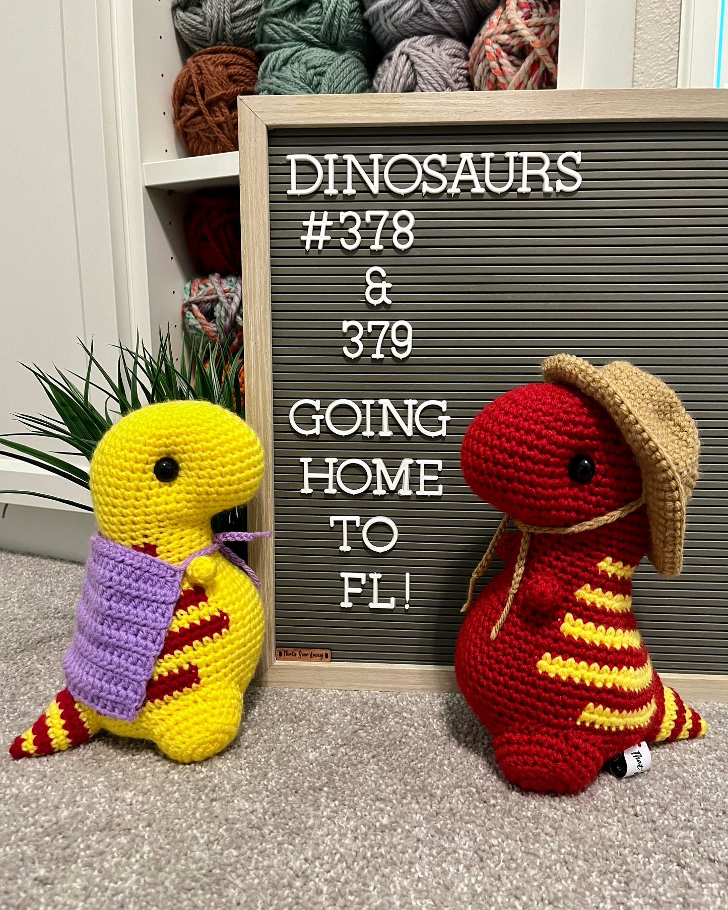 Red & Yellow - Chubby Dinosaur