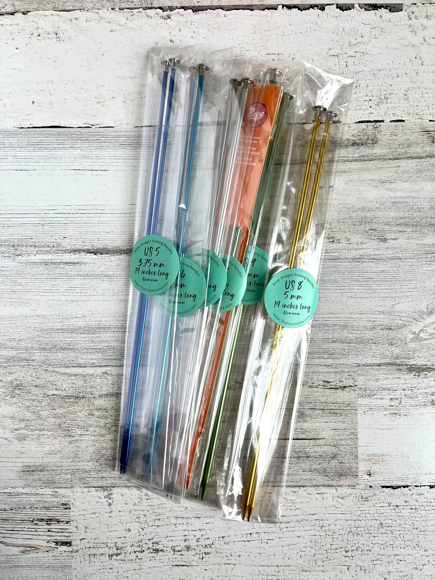 ALL Aluminum 10 inch Straight Knitting Needles