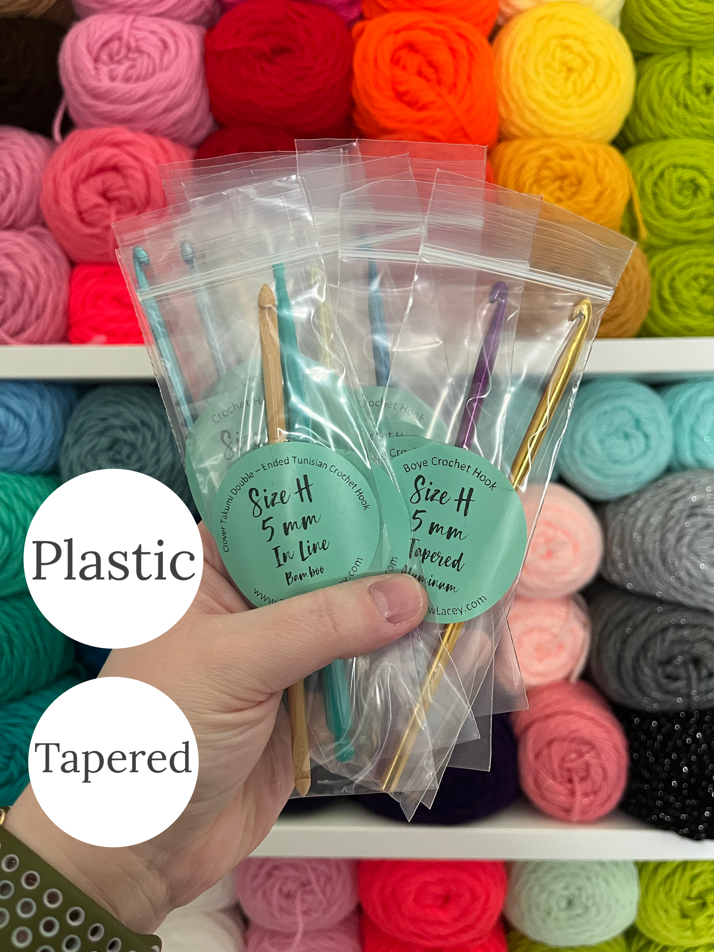 ALL Plastic Tapered Crochet Hooks – That's Sew Lacey