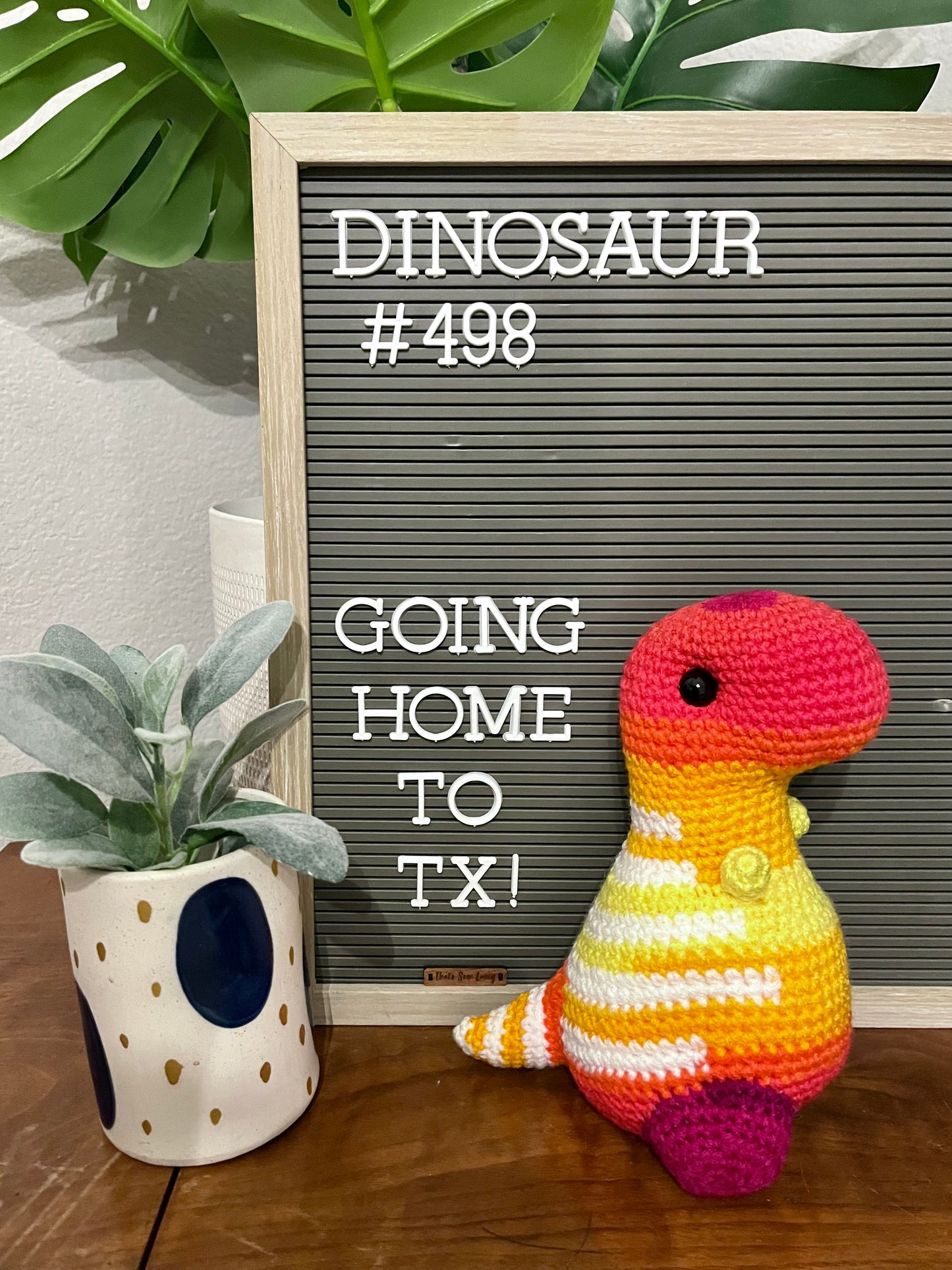 Sunset Ombré - Chubby Dinosaur