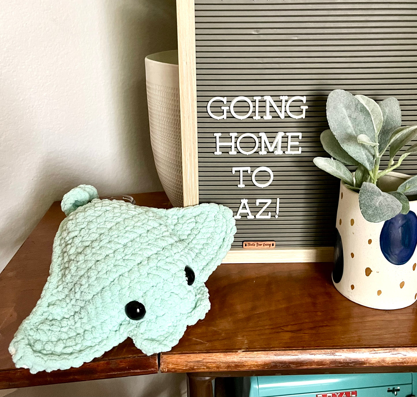 Seafoam Ray - MEGA Plush