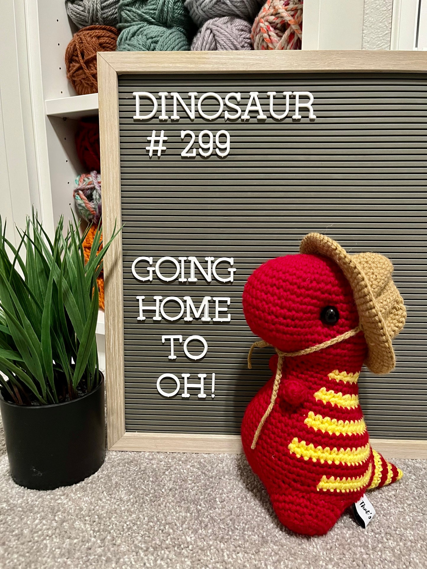 Red & Yellow - Chubby Dinosaur