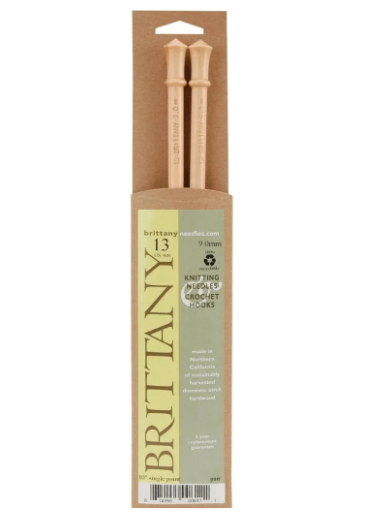 ALL Wood 10 inch Straight Knitting Needles