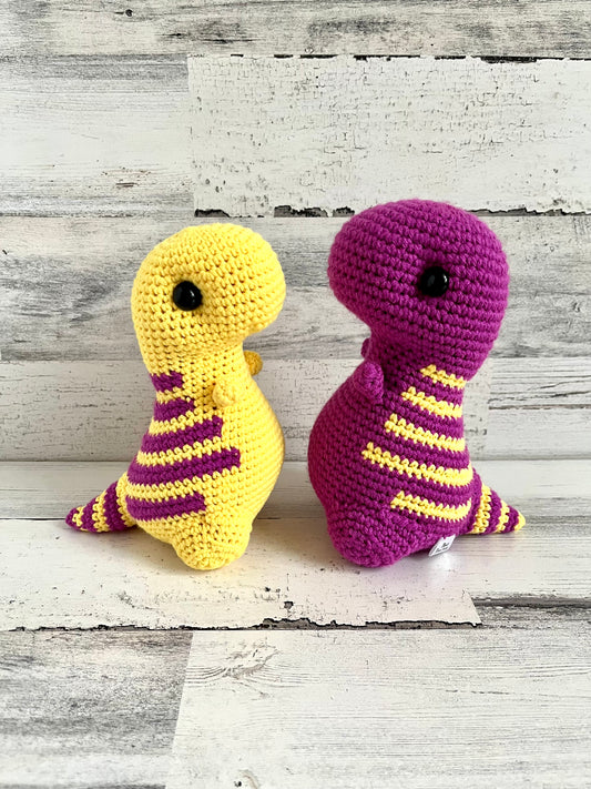 Purple and Yellow - Chubby Dinosaur